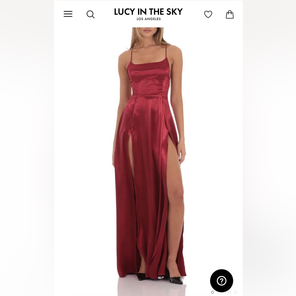 Lucy in the Sky Red Maxi Dress